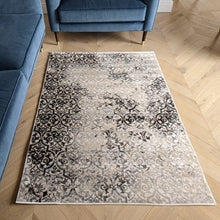 Load image into Gallery viewer, Dark Grey and Silver Vintage Area Rug - Denver