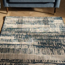 Load image into Gallery viewer, Dark Blue Distresssed Scandi Living Room Rug - Denver