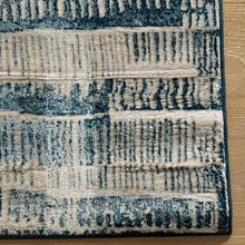 Load image into Gallery viewer, Dark Blue Distresssed Scandi Living Room Rug - Denver