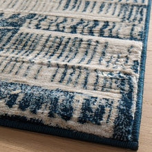 Load image into Gallery viewer, Dark Blue Distresssed Scandi Living Room Rug - Denver