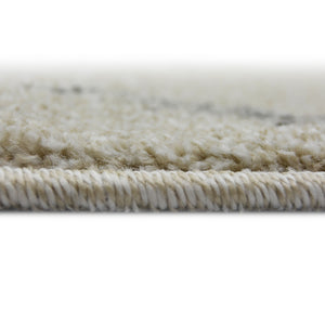 Ivory and Grey Scandi Living Room Rug - Perth