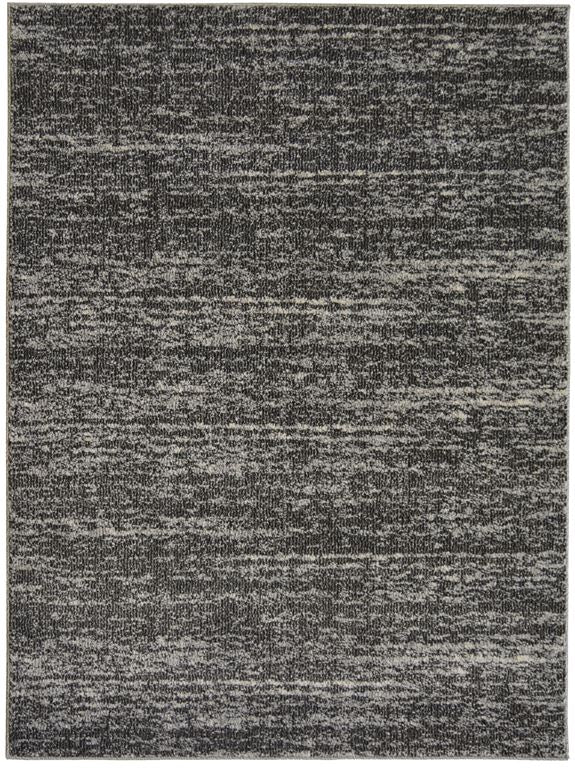 Grey Scandi Striped Living Room Rug - Perth