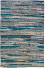 Load image into Gallery viewer, Blue Wool Look Abstract Living Room Rug - Perth