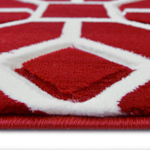 Load image into Gallery viewer, Red Carved Moroccan Living Room Rug - Mora