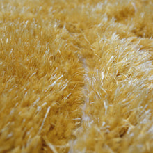 Load image into Gallery viewer, Mustard Hand Carved Washable Shaggy Area Rug - Kasta