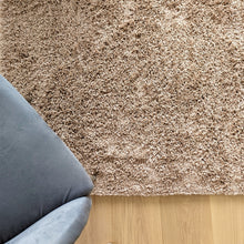 Load image into Gallery viewer, Soft Beige Plain Shaggy Rug - Gallery