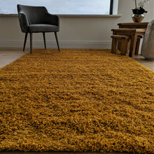 Load image into Gallery viewer, Ochre Yellow Thick Shaggy Rug - Gallery