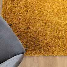 Load image into Gallery viewer, Ochre Yellow Thick Shaggy Rug - Gallery