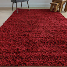 Load image into Gallery viewer, Warm Red Shaggy Rug - Gallery
