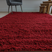 Load image into Gallery viewer, Warm Red Shaggy Rug - Gallery