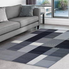 Load image into Gallery viewer, Grey Patchwork Living Room Rug - Islay