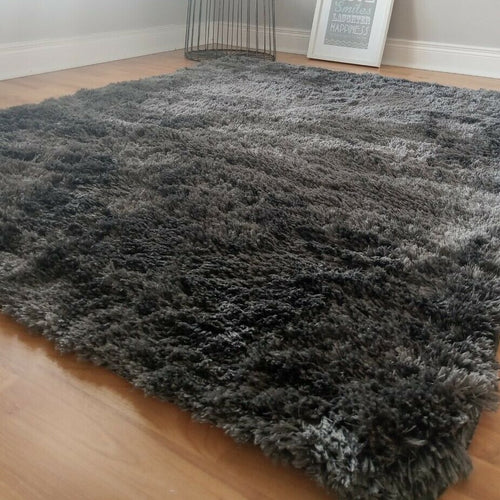 Washable Grey Cosy Living Room Rugs - Savi