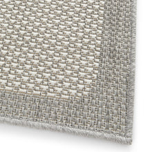Load image into Gallery viewer, Washable Bordered Grey Indoor Outdoor Rug - Hydraflex