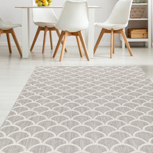 Load image into Gallery viewer, Modern Coastal Grey Indoor Outdoor Rug - Hydraflex