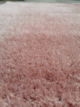 Load image into Gallery viewer, Blush Pink Shimmering Polyester Shaggy Rug - Heavy Deco