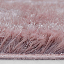 Load image into Gallery viewer, Blush Pink Cosy Shag Pile Rug