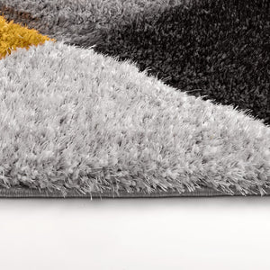 geometric yellow shaggy