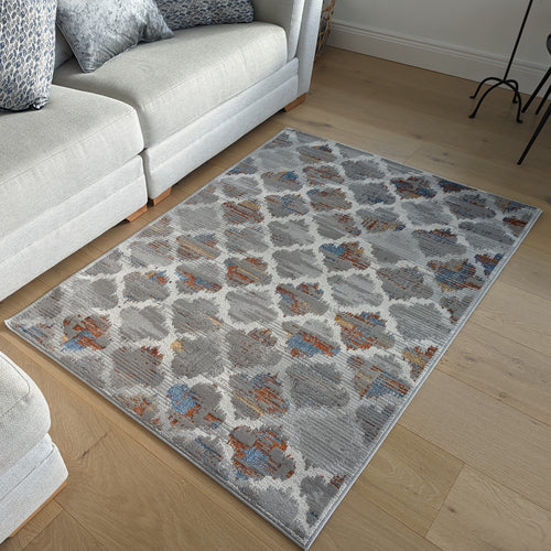 Stunning Moroccan Trellis Living Room Rug - Orion