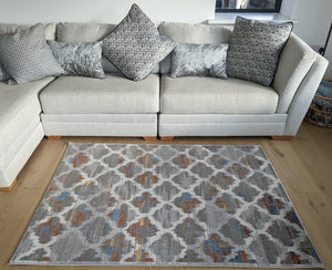 Stunning Moroccan Trellis Living Room Rug - Orion