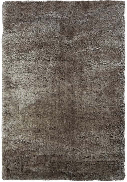 Grey Luxuriously Soft Polyester Shaggy Rug - Dokka