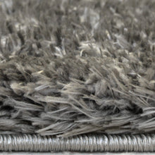 Load image into Gallery viewer, Grey Luxuriously Soft Polyester Shaggy Rug - Dokka