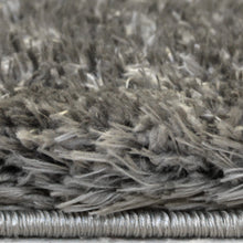 Load image into Gallery viewer, Grey Luxuriously Soft Polyester Shaggy Rug - Dokka