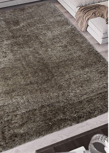 Grey Luxuriously Soft Polyester Shaggy Rug - Dokka