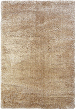 Load image into Gallery viewer, Natural Soft Shimmering Polyester Shaggy Rug - Dokka