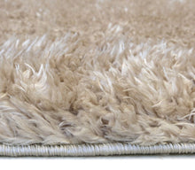 Load image into Gallery viewer, Natural Soft Shimmering Polyester Shaggy Rug - Dokka