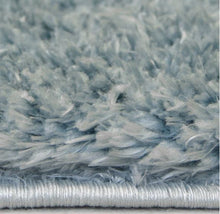 Load image into Gallery viewer, Duck Egg Blue Shimmering Polyester Shaggy Rug - Dokka
