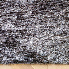 Load image into Gallery viewer, Grey Non Shed Shiney Polyester Shaggy Rugs - Lush
