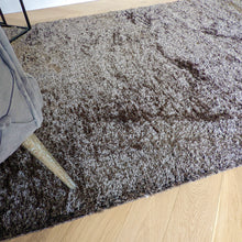 Load image into Gallery viewer, Grey Non Shed Shiney Polyester Shaggy Rugs - Lush