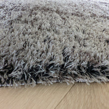 Load image into Gallery viewer, Grey Non Shed Shiney Polyester Shaggy Rugs - Lush