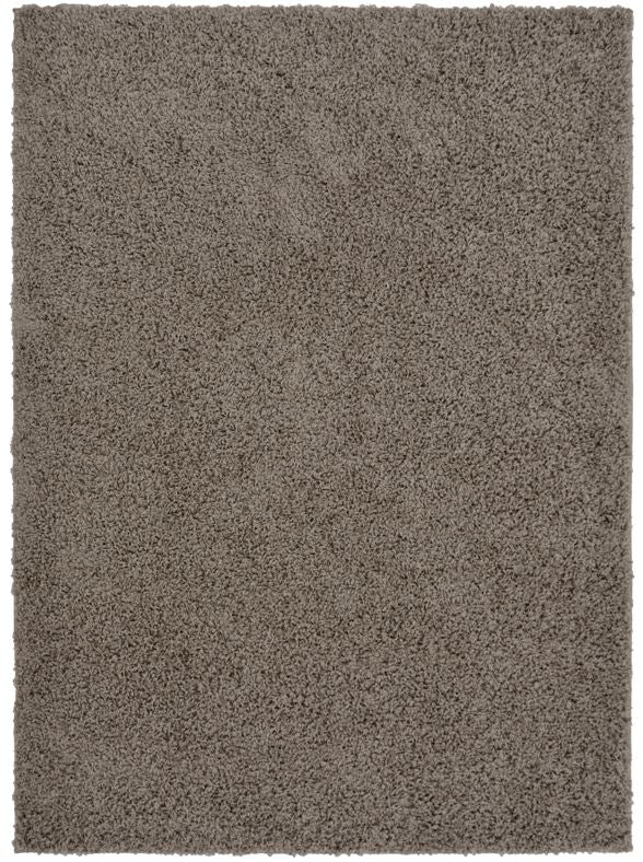 Brown Non Shedding 25mm Cosy Shaggy Rug - Aras