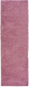 Baby Pink Non Shedding 25mm Cosy Shaggy Rug - Aras