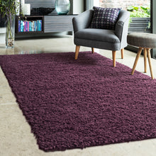 Load image into Gallery viewer, Purple Anti Shed 25mm Cosy Shaggy Rug - Aras