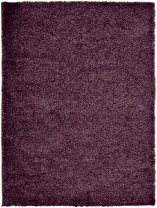 Purple Anti Shed 25mm Cosy Shaggy Rug - Aras