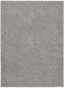 Silver 25mm Cosy Low Pile Shaggy Rug - Aras