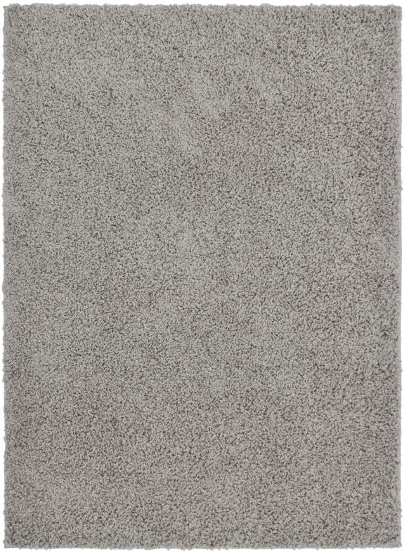 Silver 25mm Cosy Low Pile Shaggy Rug - Aras