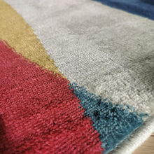 Load image into Gallery viewer, Multicoloured Retro Geometric Flatweave Area Rug - Bergen