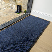 Load image into Gallery viewer, Navy Non Slip And Washable Door Mat - Barrier