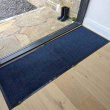 Load image into Gallery viewer, Navy Non Slip And Washable Door Mat - Barrier