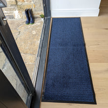 Load image into Gallery viewer, Navy Non Slip And Washable Door Mat - Barrier