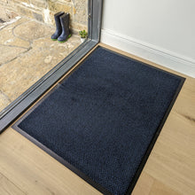 Load image into Gallery viewer, Navy Non Slip And Washable Door Mat - Barrier