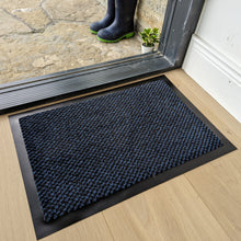 Load image into Gallery viewer, Navy Non Slip And Washable Door Mat - Barrier