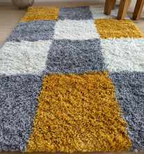 Load image into Gallery viewer, Ochre Yellow Shaggy Runner Rug - Oslo