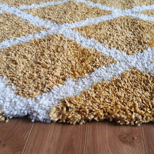 Cheap Shaggy Ochre Rug Rugs Rugs for sale 