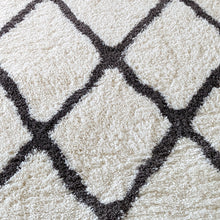 Load image into Gallery viewer, Ivory Moroccan Trellis Shaggy Hall Runner - Alaska