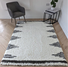 Load image into Gallery viewer, Ivory Berber Shaggy Runner Rugs - Alaska