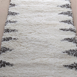 Ivory Tribal Soft Shaggy Rugs - Alaska